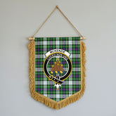 McKenzie Dress Modern Tartan Crest Wall Hanging Banner - Wood Pole